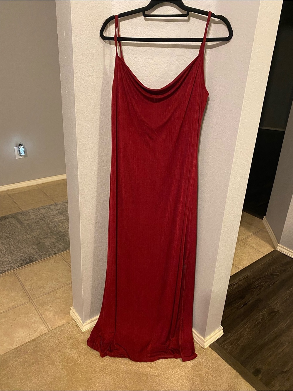 Free People Red Maxi Slip Dress
